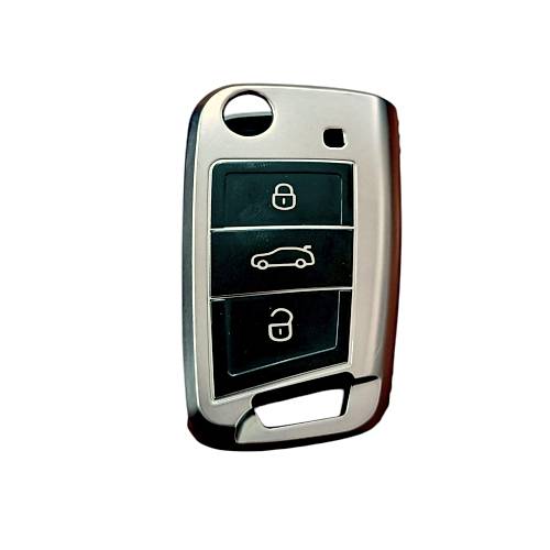 volkswagen Polo 2018  Sustal� Anahtar Uyumlu Silikon Oto Anahtar Kumanda Kab� K�l�f F�me