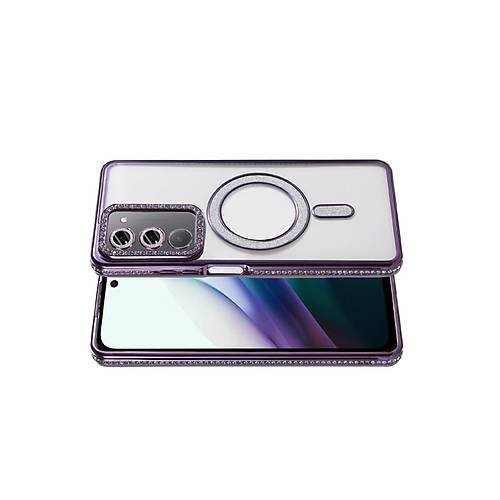 Redmi 15 4G Joke Simli Magneticsafe K�l�f - Derin Mor