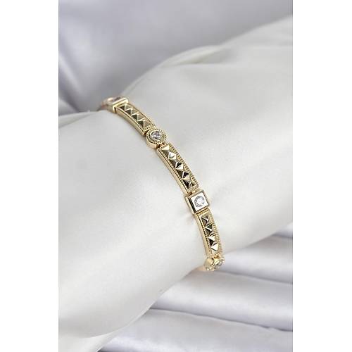 Xuping Punta Model Gold Renk Kad�n Bileklik