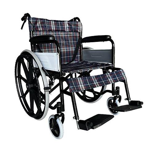 G099 Ekose Kuma� Standart Tekerlekli Sandalye