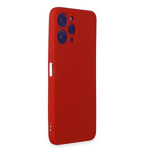 Redmi 12 K�l�f First Silikon - K�rm�z�