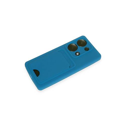 Redmi Note 13 Pro 4G K�l�f Kelvin Kartvizitli Silikon - Mavi
