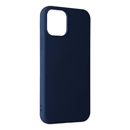 iPhone 11 Pro Max K�l�f Nano i�i Kadife Silikon - Lacivert