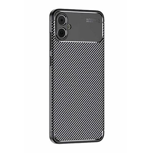 Galaxy A05 K�l�f Auto Focus Karbon Kapak - Siyah