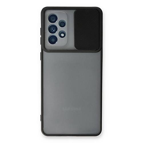 Galaxy A33 5G K�l�f Palm Buzlu Kamera S�rg�l� Silikon - Siyah