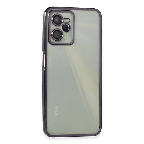 Realme C35 K�l�f Razer Lensli Silikon - Mor
