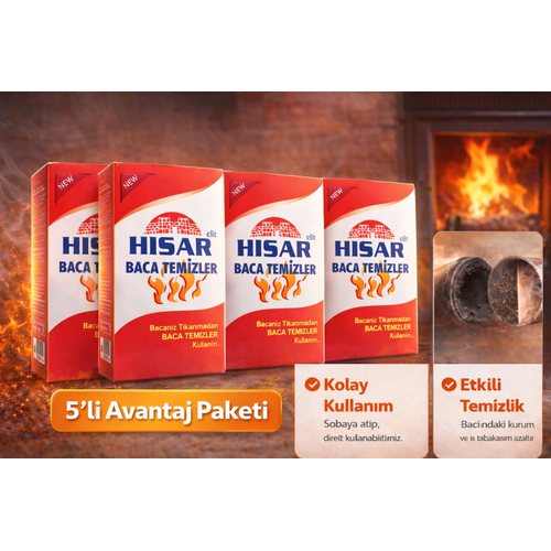 Hisar Elit Baca Temizleyici Soba ve ��mine ��in Kurum Temizleme �r�n� 5 Adet