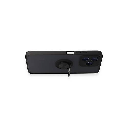 Realme C53 K�l�f Montreal Y�z�kl� Silikon Kapak - Siyah