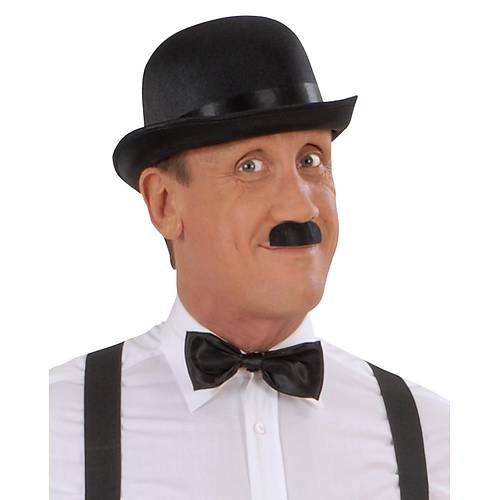 Charlie Chaplin Stil Yeti�kin �apkas� � Siyah Melon Parti �apkas�