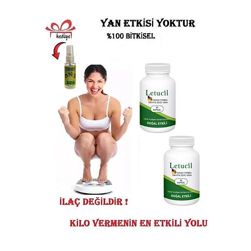 Letucil Biberiye ve Ye�il �ay�n Etkisiyle Destekleyici �r�n 30'lu x 2 adet