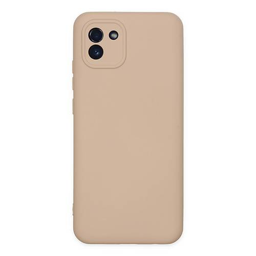 Galaxy A03 K�l�f Nano i�i Kadife Silikon - Pudra