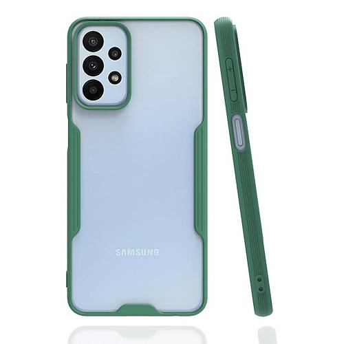 Galaxy A23 4G K�l�f Platin Silikon - Ye�il