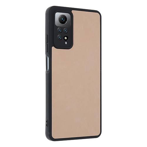 Redmi Note 12 Pro 4G K�l�f Aras Deri Kapak - Pudra