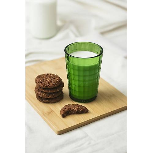 Allegra Koyu Ye�il Akrilik Bardak | 400 ml Su, Me�rubat, Sunum ve Kahve Yan� ��in | Cam De�ildir | K�r�lmaya Dayan�kl� Tekli