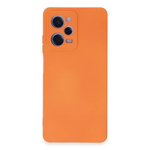 Redmi Note 12 Pro 5G K�l�f Nano i�i Kadife Silikon - Turuncu