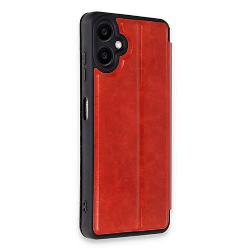Galaxy A07 4G Flip Cover - K�rm�z�