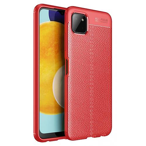 Galaxy A22 K�l�f Auto Focus Kapak - K�rm�z�