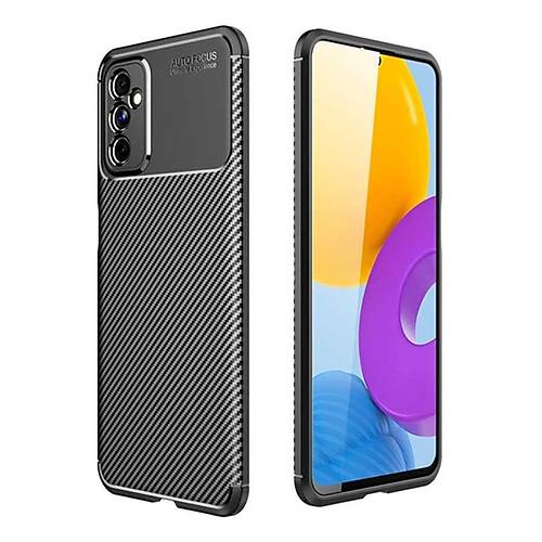 Galaxy M52 5G K�l�f Auto Focus Karbon Kapak - Siyah