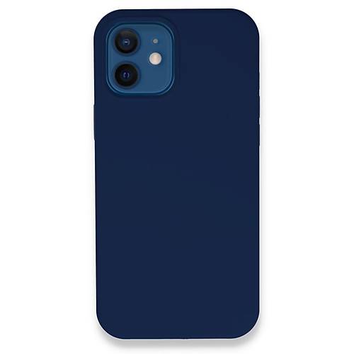 iPhone 12 K�l�f Lansman Legant Silikon - Lacivert