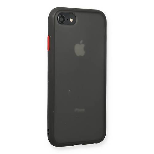 iPhone 7 K�l�f Montreal Silikon Kapak - Siyah