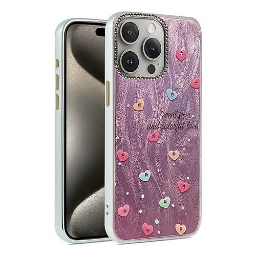 iPhone 15 Pro K�l�f Blade Aynal� Desenli Kapak - Desen 8