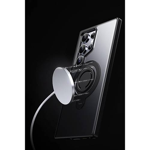 Galaxy S24 Avatar 360 D�nen Magsafe Kapak - Siyah
