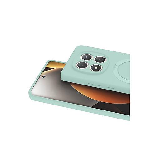 Redmi Note 15 Pro 4G Regal Magsafe Standl� Kapak - Su Ye�ili