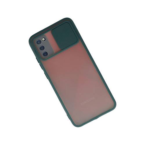 Galaxy A03S K�l�f Palm Buzlu Kamera S�rg�l� Silikon - Ye�il