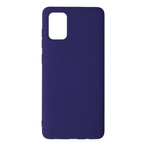 Galaxy A71 K�l�f Nano i�i Kadife Silikon - Mor