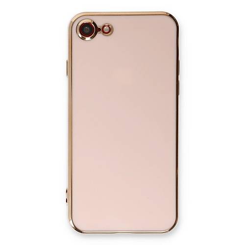 iPhone 7 K�l�f Volet Silikon - Pembe