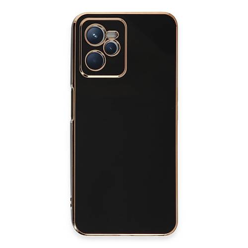 Realme C35 K�l�f Volet Silikon - Siyah