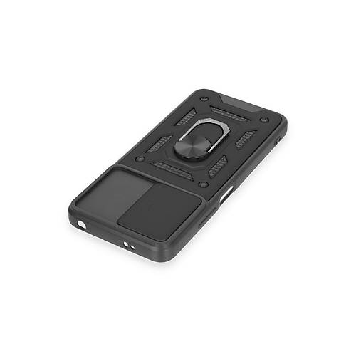 Redmi Note 12 4G K�l�f Pars Lens Y�z�kl� Silikon - Siyah