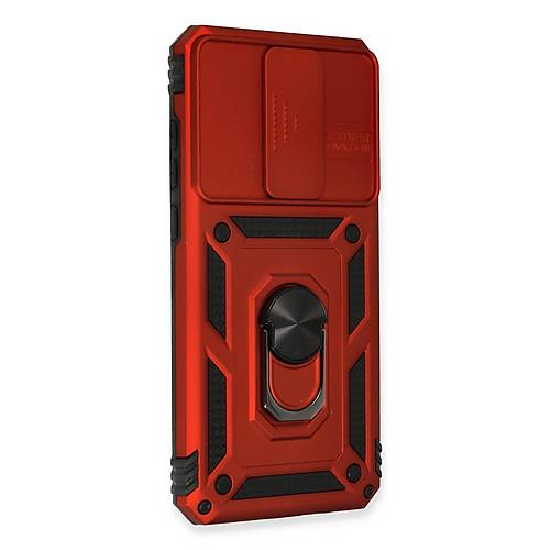 Redmi Note 8 Pro K�l�f Pars Lens Y�z�kl� Silikon - K�rm�z�