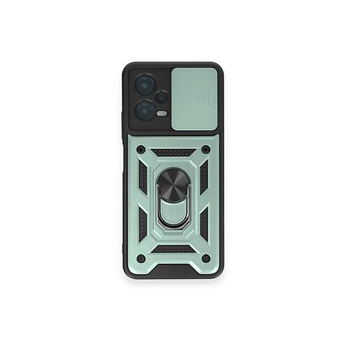 Redmi Note 12 4G K�l�f Pars Lens Y�z�kl� Silikon - Ye�il