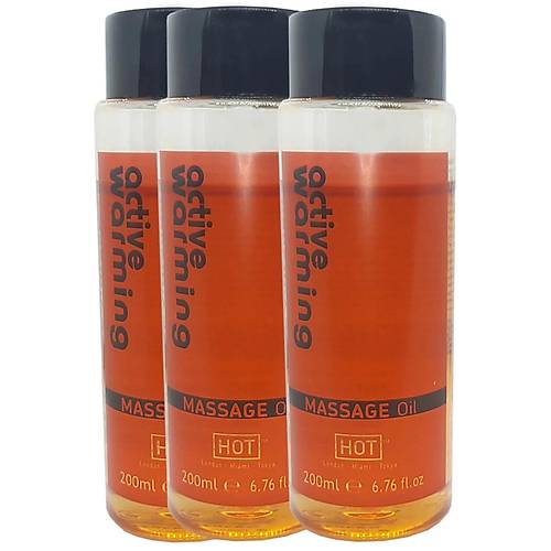 Active Warming Massage Oil 600 ml Is�t�c� �zellikli rotik Masaj Ya�� X 3 ADET