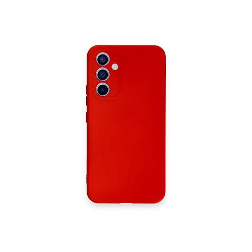 Galaxy A54 5G K�l�f Nano i�i Kadife Silikon - K�rm�z�