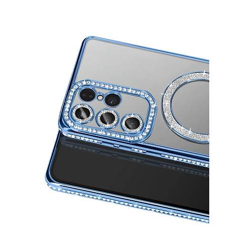 Galaxy S26 Ultra Joke Simli Magneticsafe K�l�f - Mavi