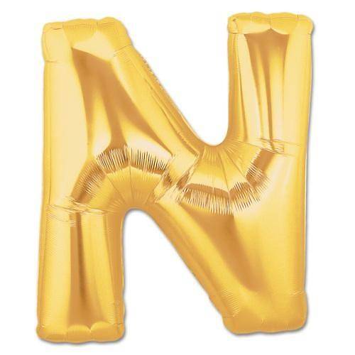 N Harf Folyo Balon Alt�n Renk 40 in�