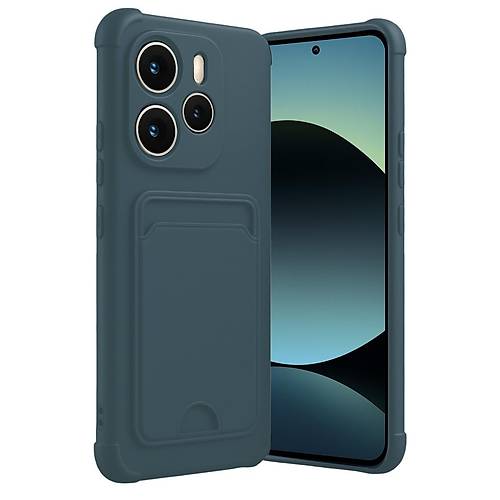 Redmi Note 14 4G Kelvin Kartvizitli Silikon - Koyu Ye�il