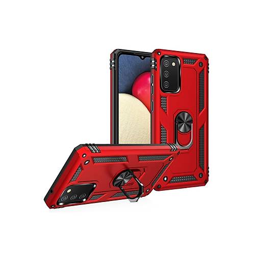 Galaxy A03S K�l�f Sofya Y�z�kl� Silikon Kapak - K�rm�z�