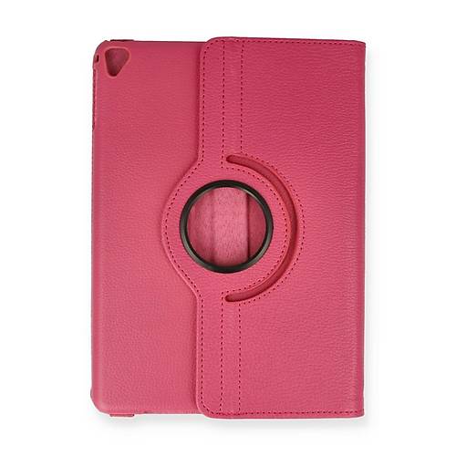 iPad 9.7 (2018) K�l�f 360 Tablet Deri K�l�f - Pembe