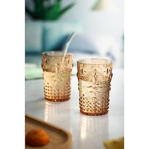 Akrilik Bal S�rahi 2,3 lt Ve 6'l� Su Me�rubat Kahve Yan� Barda�� 400 ml Seti