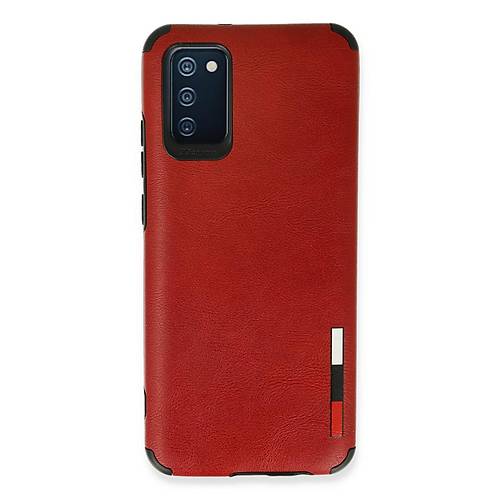 Galaxy A03S K�l�f Loop Deri Silikon - K�rm�z�