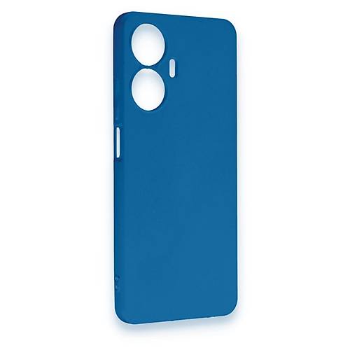 Realme C55 K�l�f First Silikon - Mavi