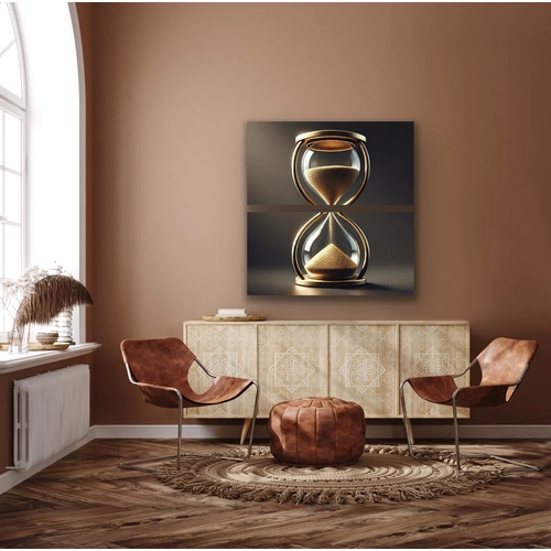 2li Kum Saati Kanvas Tablo 60x120cm x2