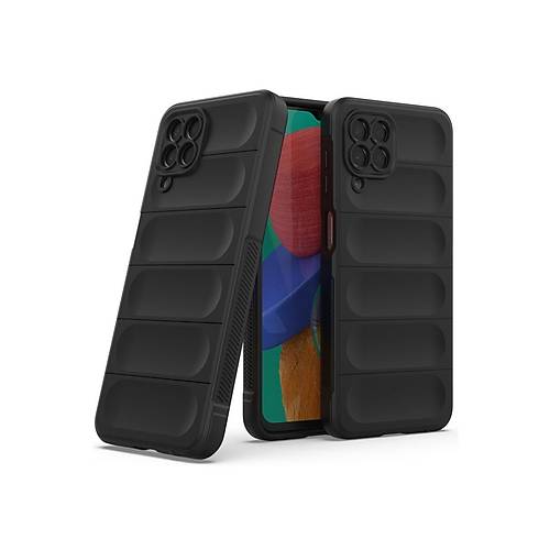 Galaxy M33 K�l�f Optimum Silikon - Siyah