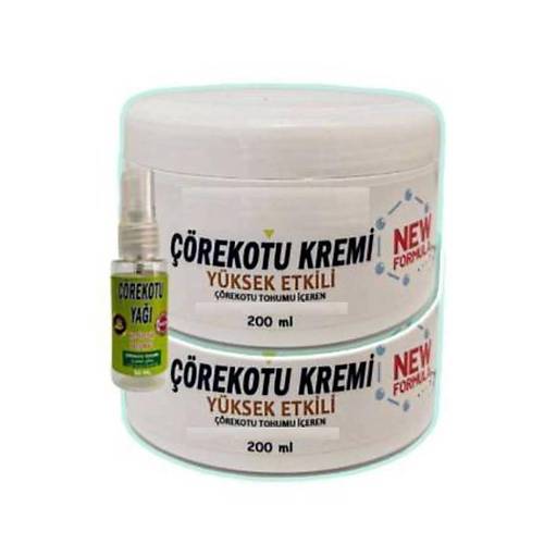��rek Otu Rahatlat�c� Masaj Bak�m Kremi 2x200 ml + 30 ml ��rek Otu Ya� ile
