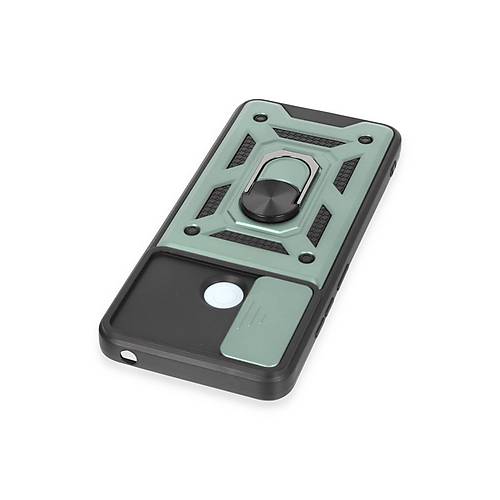 Redmi 12C K�l�f Pars Lens Y�z�kl� Silikon - Ye�il