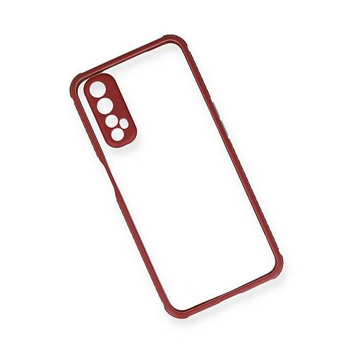 Realme 7 K�l�f Miami �effaf Silikon - Fu�ya