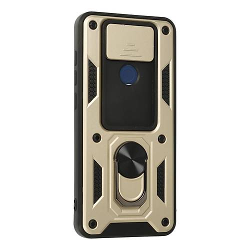 Redmi Note 9 K�l�f Pars Lens Y�z�kl� Silikon - Gold